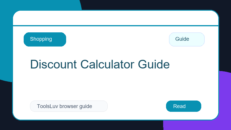 Discount Calculator Guide thumbnail