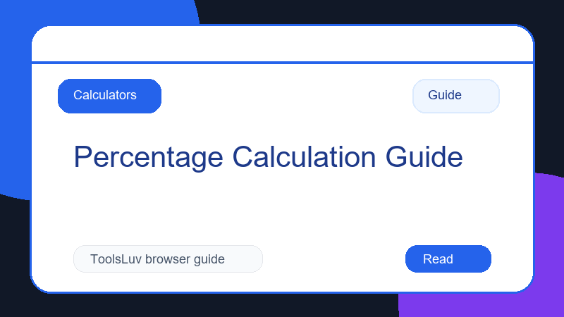 Percentage Calculation Guide thumbnail