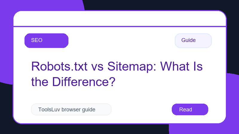 Robots.txt vs Sitemap: What Is the Difference? thumbnail