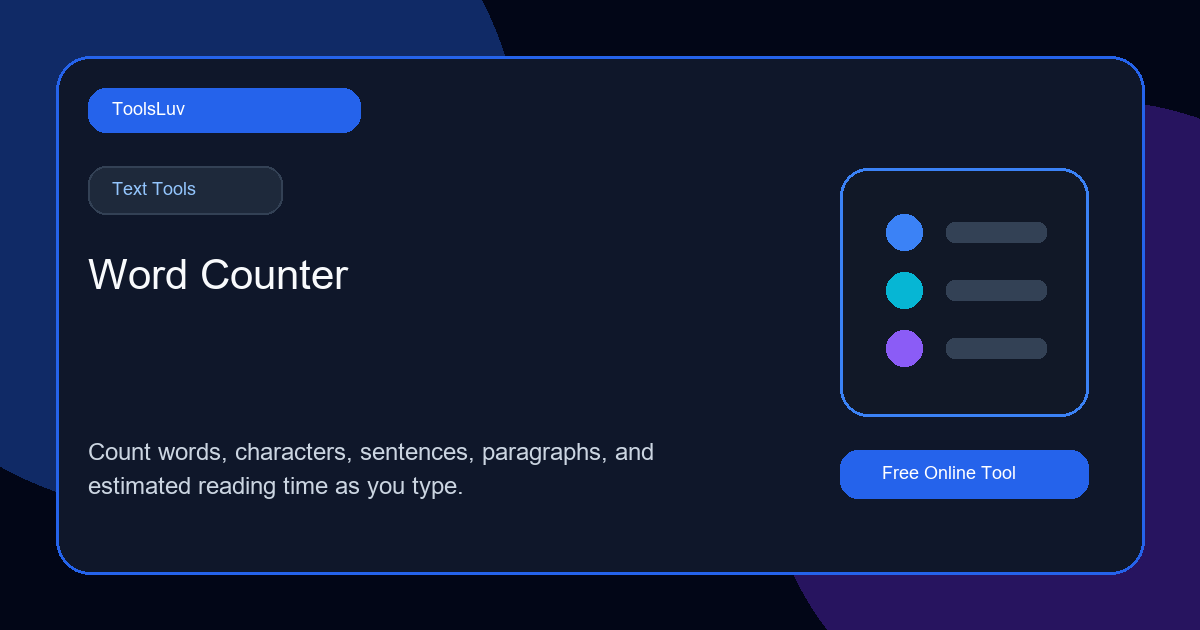Word Counter Online Free - Count Words And Reading Time